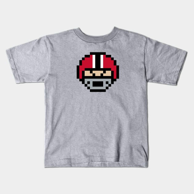 8-Bit Helmet - Atlanta Kids T-Shirt by The Pixel League